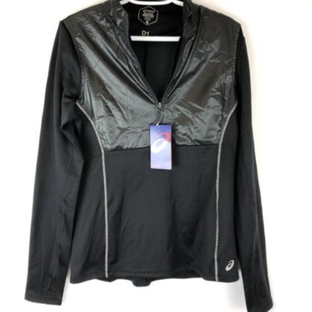 Asics Women’s Thermo Storm Half Zip Black Jacket Size Small